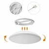 Quickway Imports LED Ceiling Light Fixture, 6500K Daylight White Energy-Saving with 30,000 H Lifetime, White Set of 4 QI004034.M.WT.4